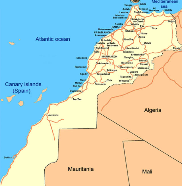 Morocco Map